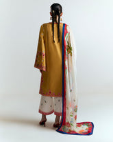 3-PC Unstitched Digital Printed Embroidered By Jugnu | TANIM
